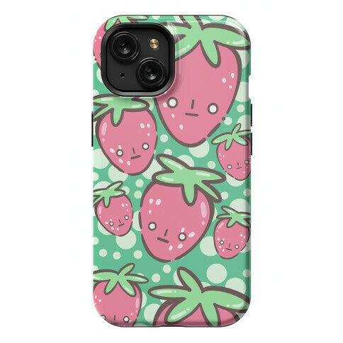 Indifferent Strawberries Phone Case