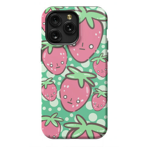 Indifferent Strawberries Phone Case