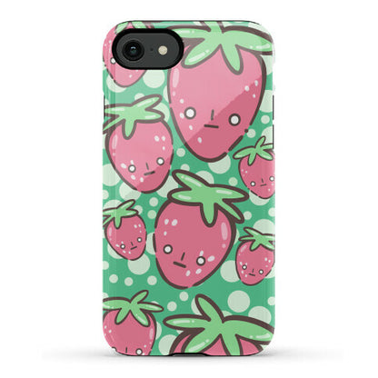 Indifferent Strawberries Phone Case