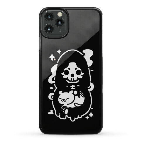 Death and Kitty Phone Case