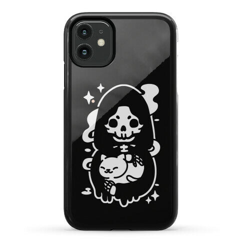 Death and Kitty Phone Case