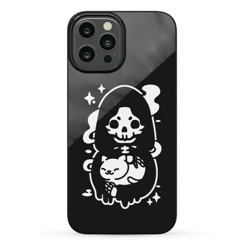 Death and Kitty Phone Case