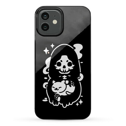 Death and Kitty Phone Case