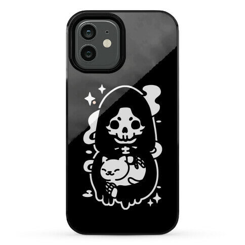 Death and Kitty Phone Case