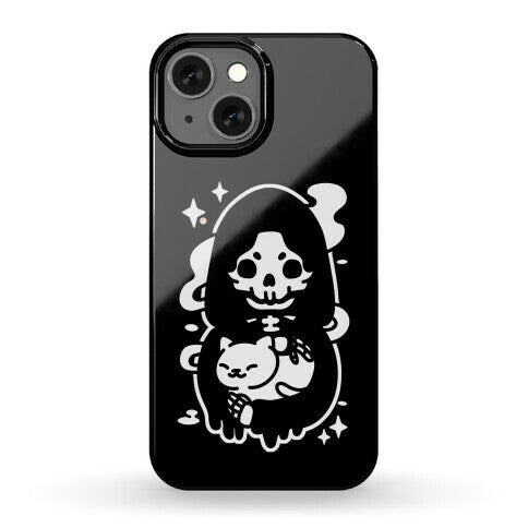 Death and Kitty Phone Case