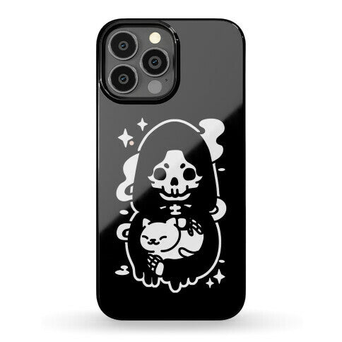 Death and Kitty Phone Case