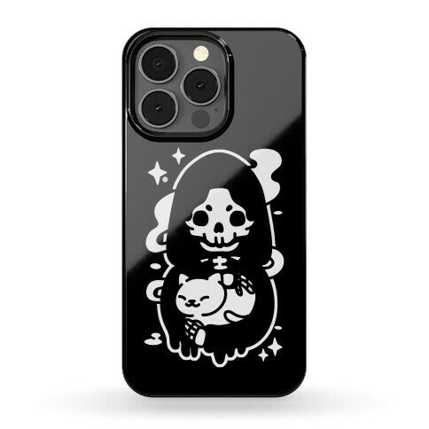 Death and Kitty Phone Case