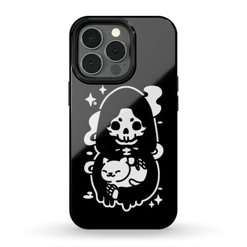 Death and Kitty Phone Case