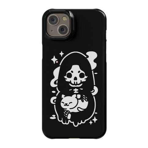 Death and Kitty Phone Case