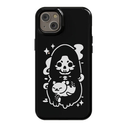 Death and Kitty Phone Case