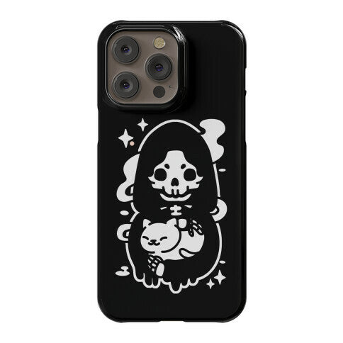 Death and Kitty Phone Case