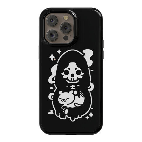 Death and Kitty Phone Case