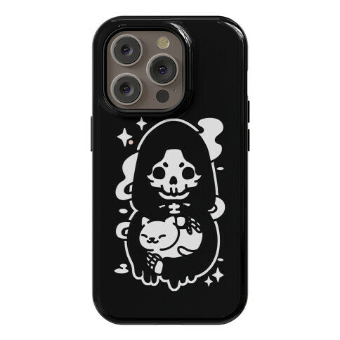 Death and Kitty Phone Case
