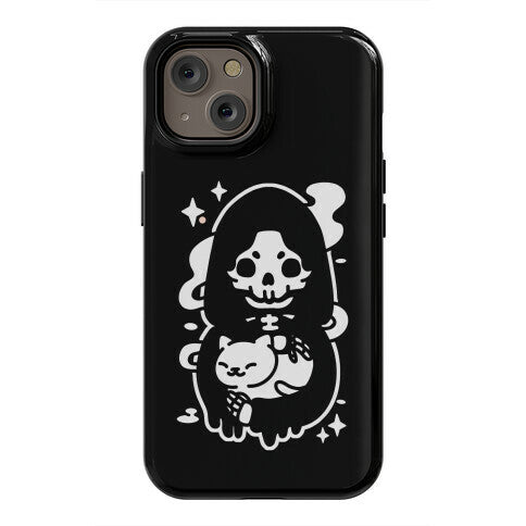 Death and Kitty Phone Case