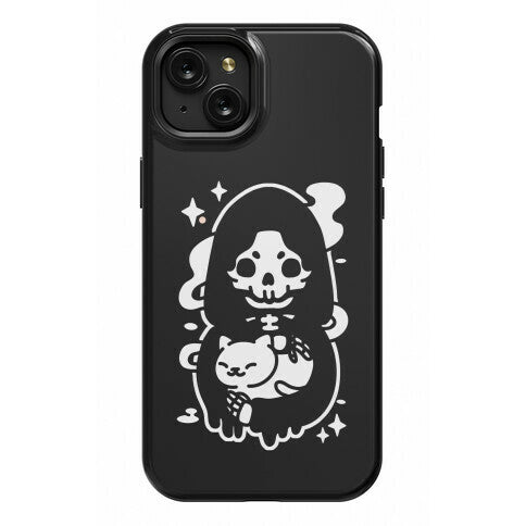 Death and Kitty Phone Case