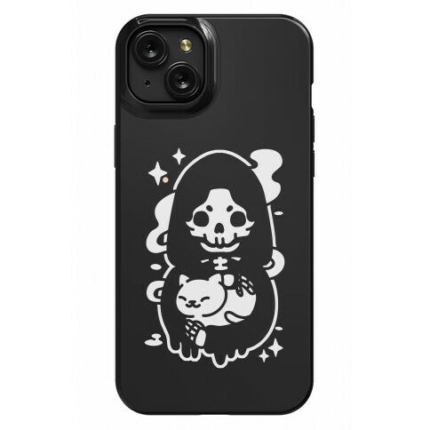 Death and Kitty Phone Case