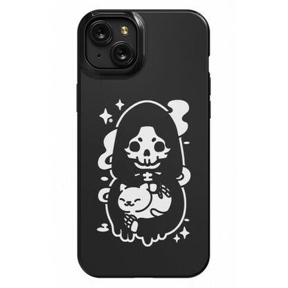 Death and Kitty Phone Case