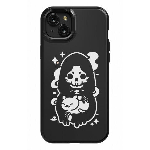 Death and Kitty Phone Case