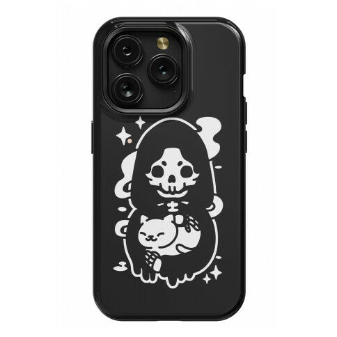 Death and Kitty Phone Case