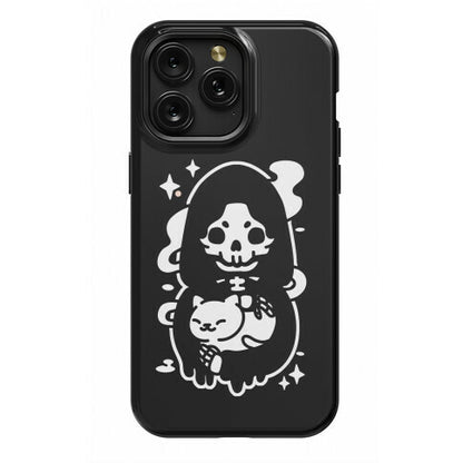 Death and Kitty Phone Case