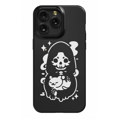 Death and Kitty Phone Case