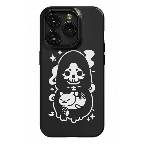 Death and Kitty Phone Case