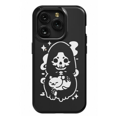 Death and Kitty Phone Case