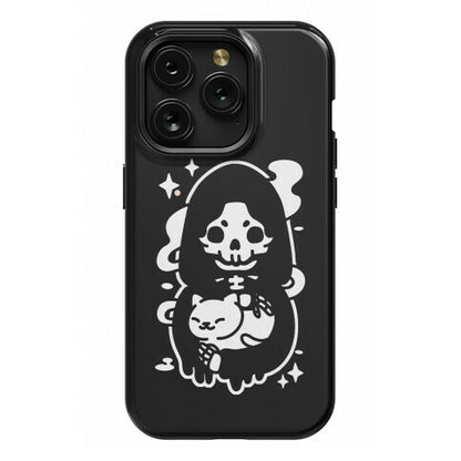 Death and Kitty Phone Case