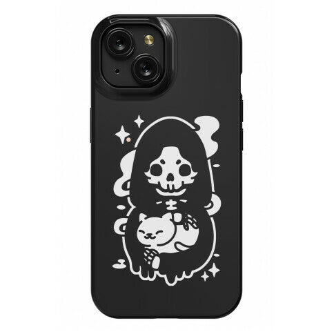 Death and Kitty Phone Case