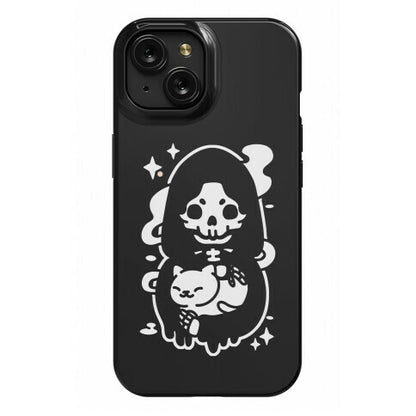 Death and Kitty Phone Case