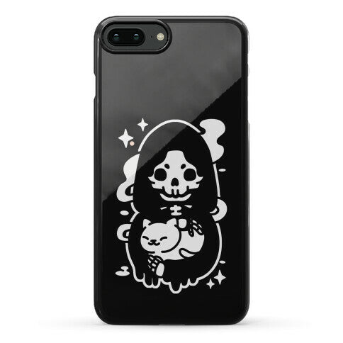 Death and Kitty Phone Case