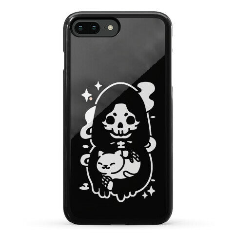 Death and Kitty Phone Case