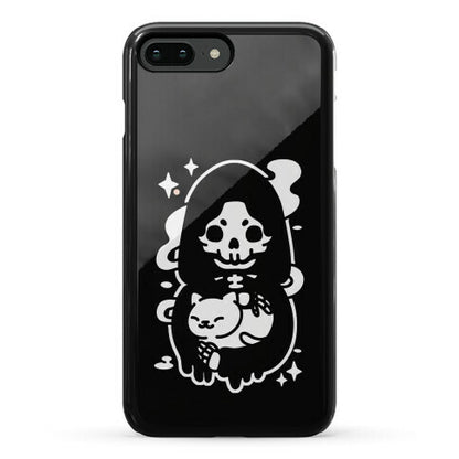Death and Kitty Phone Case