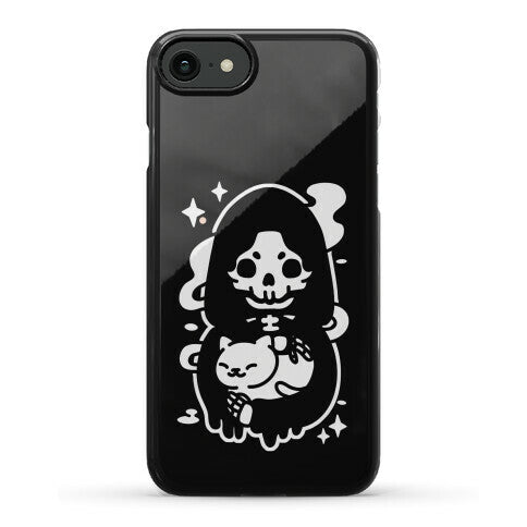 Death and Kitty Phone Case
