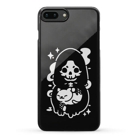 Death and Kitty Phone Case