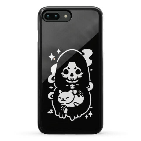 Death and Kitty Phone Case