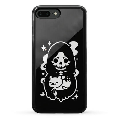 Death and Kitty Phone Case