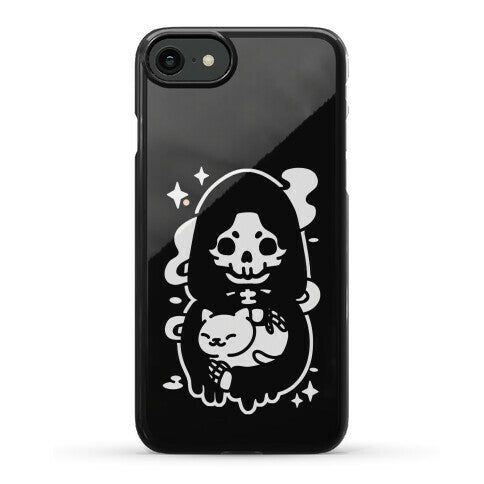 Death and Kitty Phone Case
