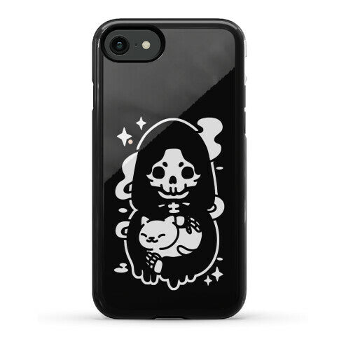Death and Kitty Phone Case