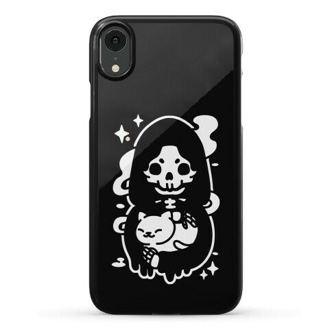 Death and Kitty Phone Case