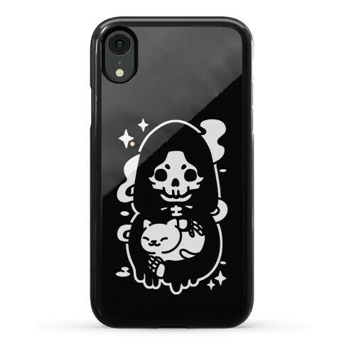 Death and Kitty Phone Case