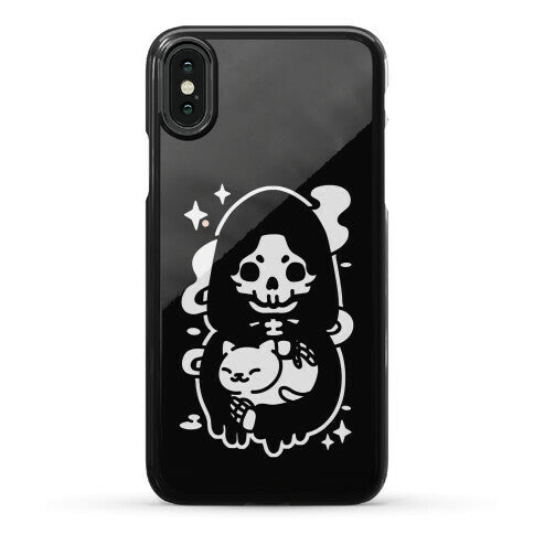Death and Kitty Phone Case