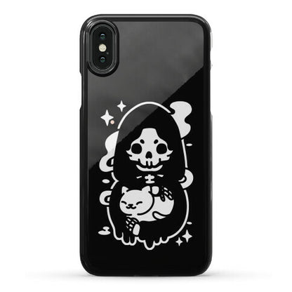 Death and Kitty Phone Case