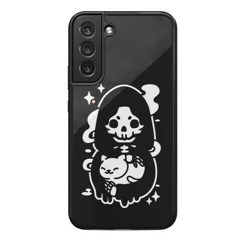 Death and Kitty Phone Case