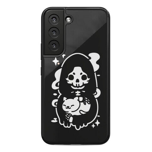 Death and Kitty Phone Case