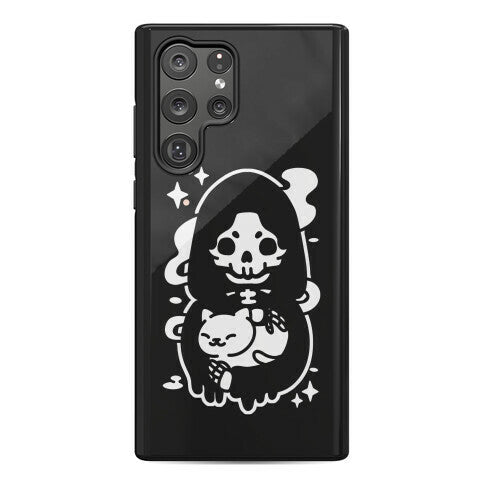 Death and Kitty Phone Case