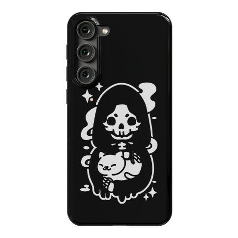 Death and Kitty Phone Case