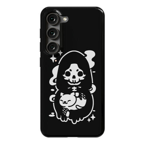 Death and Kitty Phone Case