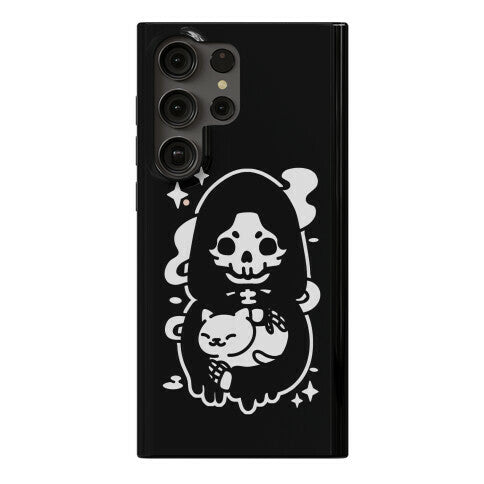 Death and Kitty Phone Case
