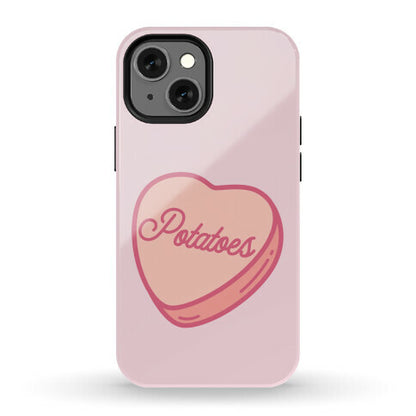 Potatoes Candy Heart Phone Case